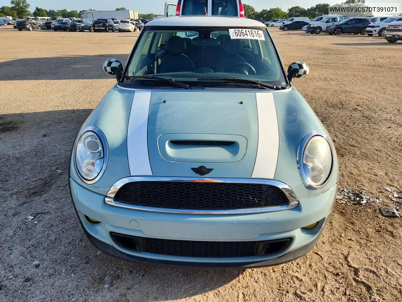 2013 Mini Cooper S VIN: WMWSV3C57DT391071 Lot: 60641616