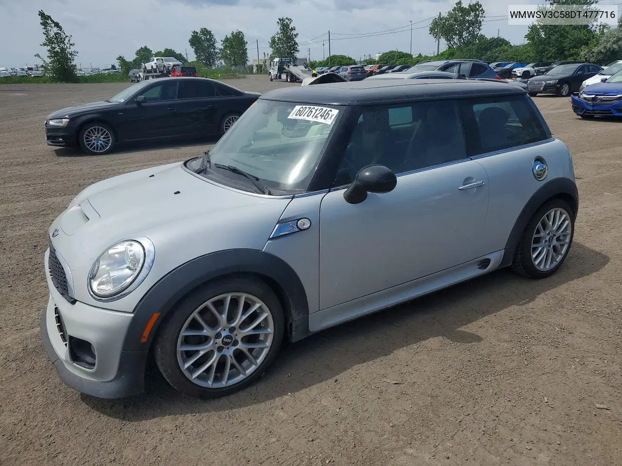 2013 Mini Cooper S VIN: WMWSV3C58DT477716 Lot: 60761246
