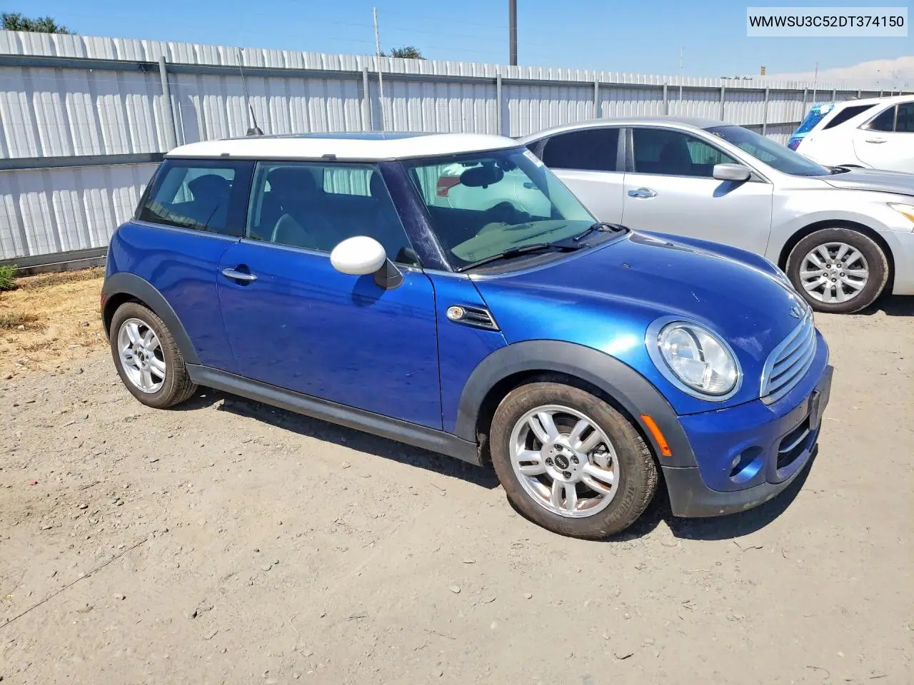 2013 Mini Cooper VIN: WMWSU3C52DT374150 Lot: 61354626