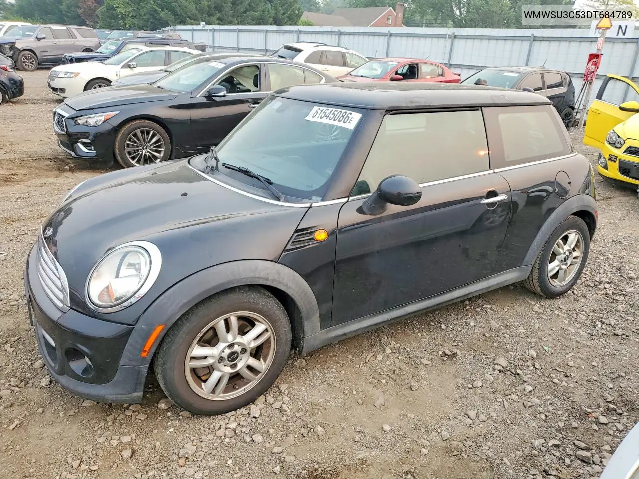2013 Mini Cooper VIN: WMWSU3C53DT684789 Lot: 61545086