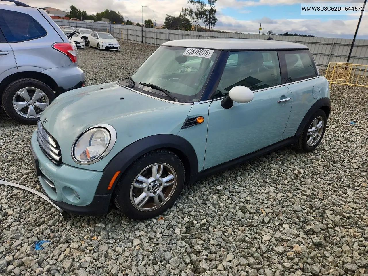 2013 Mini Cooper VIN: WMWSU3C52DT544572 Lot: 61818076