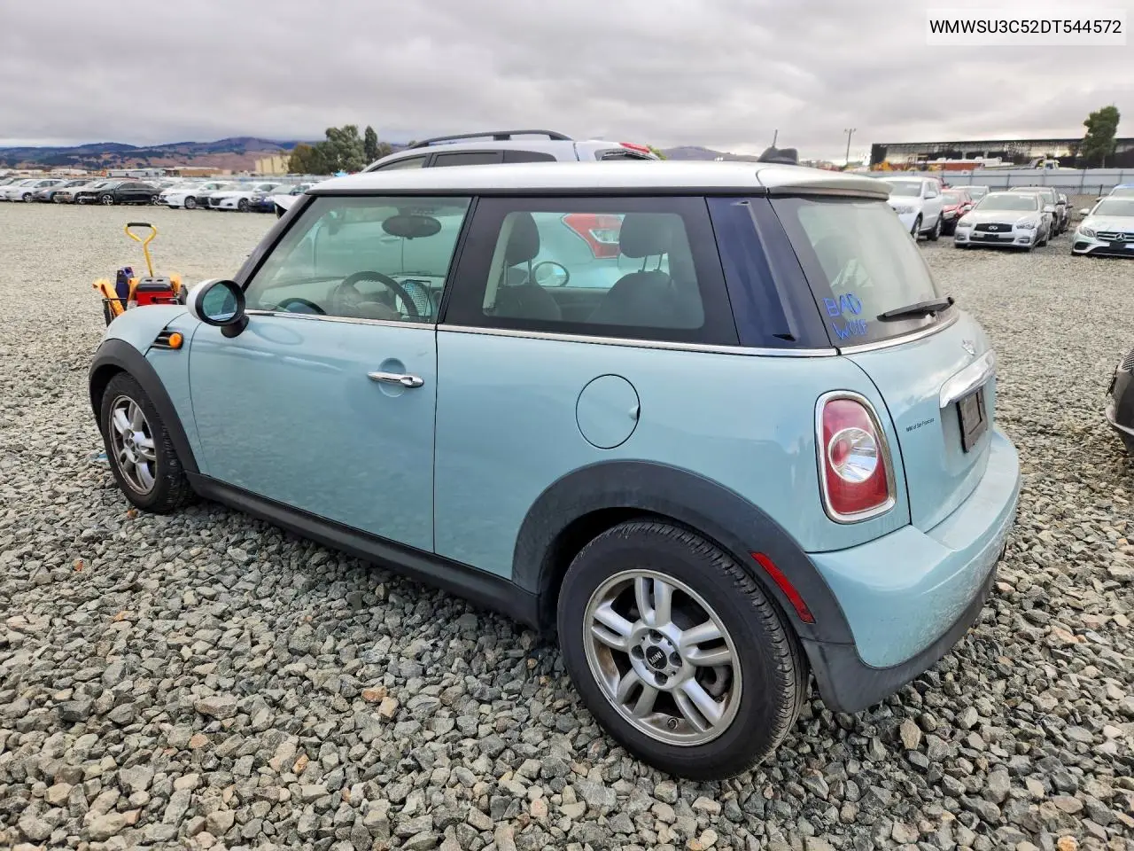 2013 Mini Cooper VIN: WMWSU3C52DT544572 Lot: 61818076