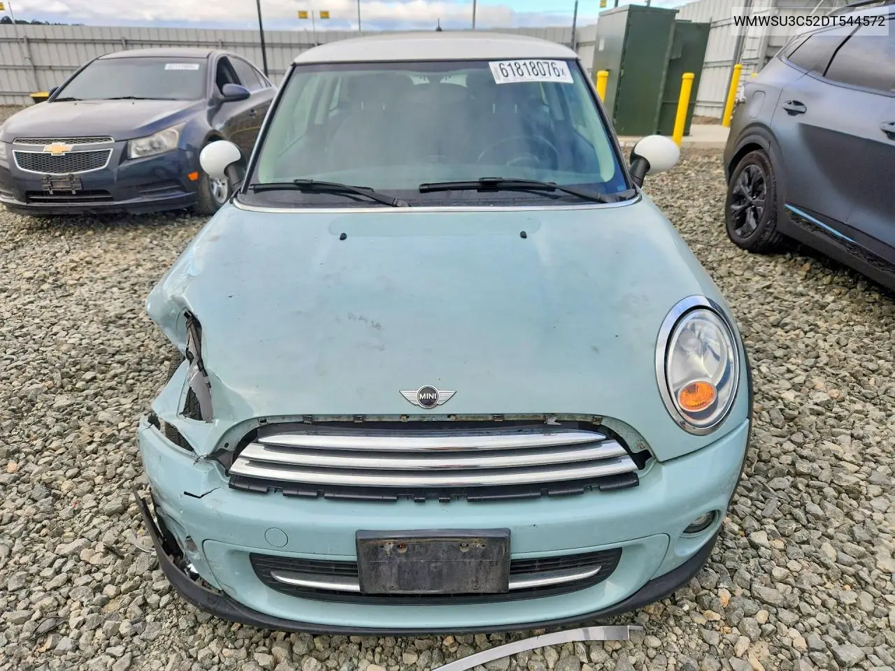 2013 Mini Cooper VIN: WMWSU3C52DT544572 Lot: 61818076