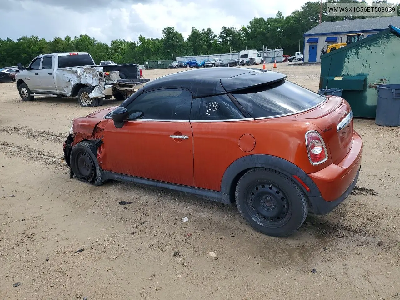 2014 Mini Cooper Coupe VIN: WMWSX1C56ET508039 Lot: 54419256