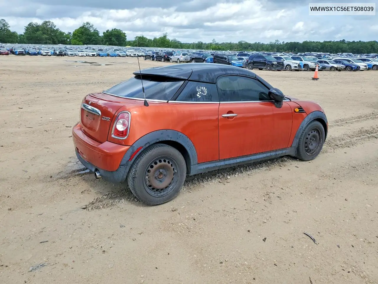 2014 Mini Cooper Coupe VIN: WMWSX1C56ET508039 Lot: 54419256