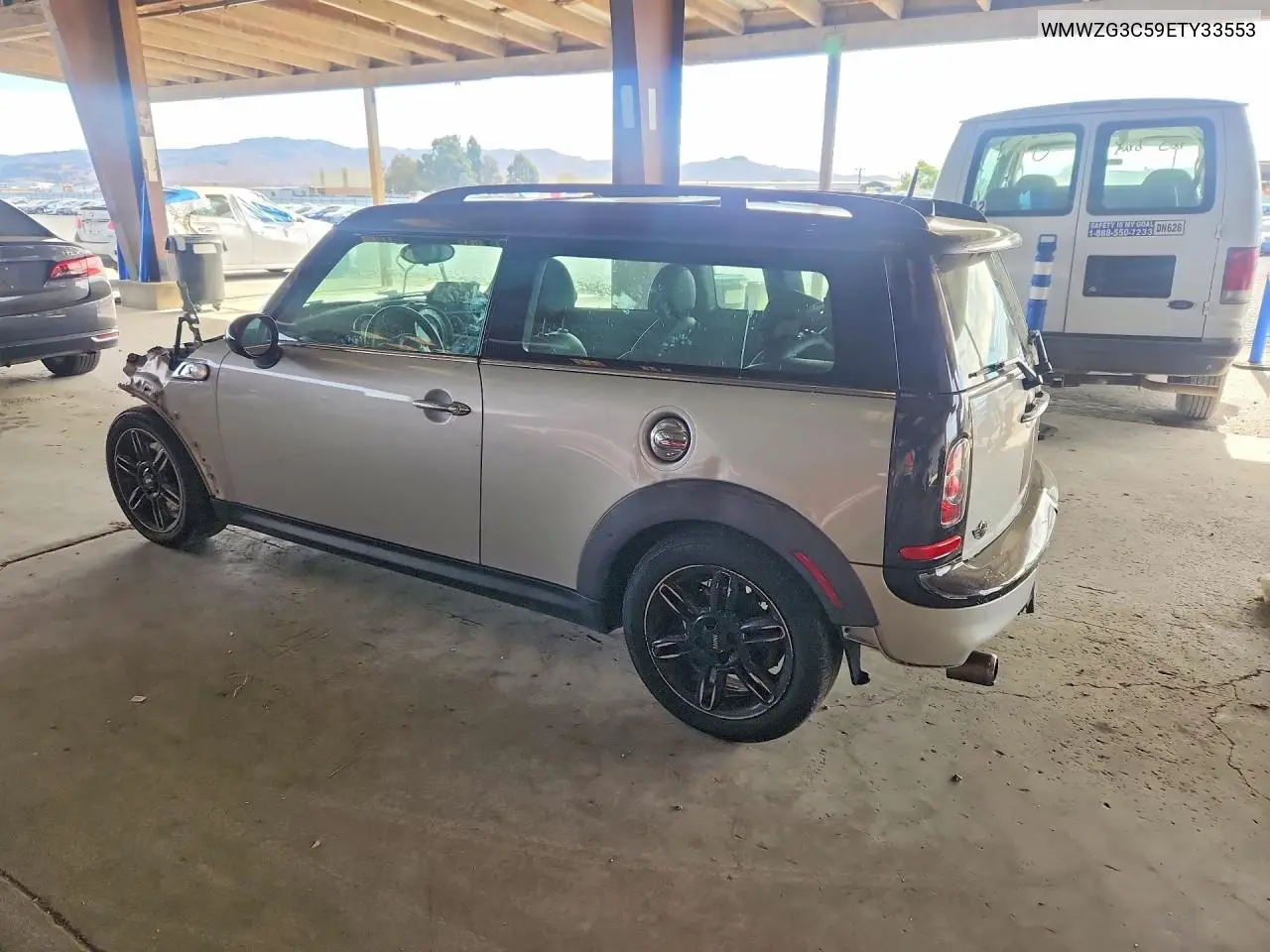2014 Mini Cooper S Clubman VIN: WMWZG3C59ETY33553 Lot: 59399556