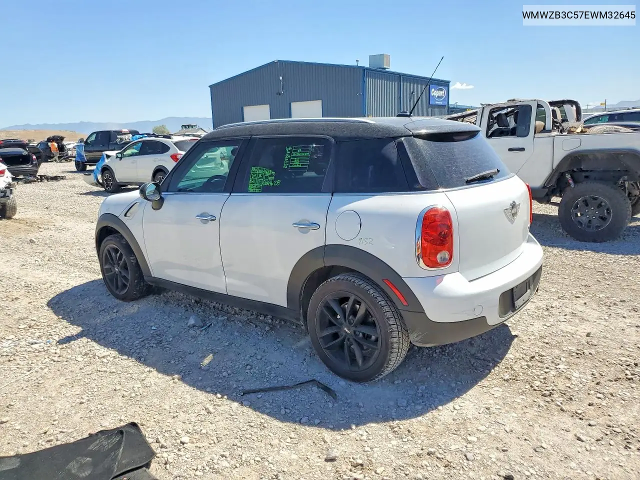 2014 Mini Cooper Countryman VIN: WMWZB3C57EWM32645 Lot: 59742656