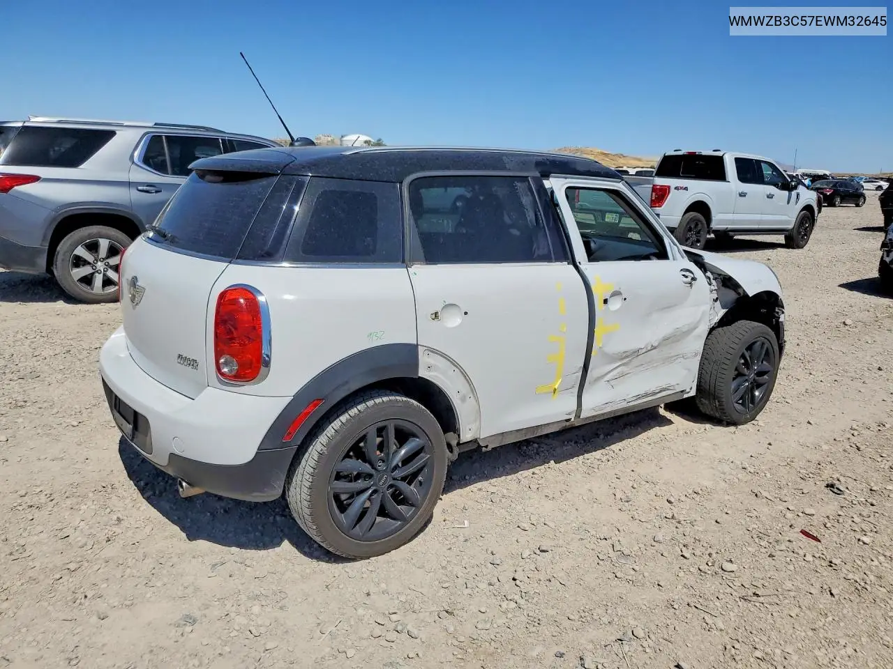2014 Mini Cooper Countryman VIN: WMWZB3C57EWM32645 Lot: 59742656