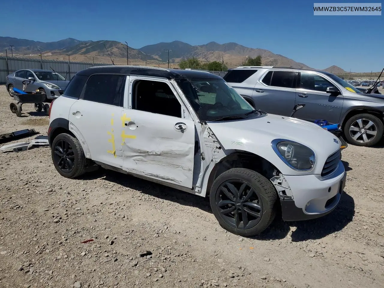 2014 Mini Cooper Countryman VIN: WMWZB3C57EWM32645 Lot: 59742656