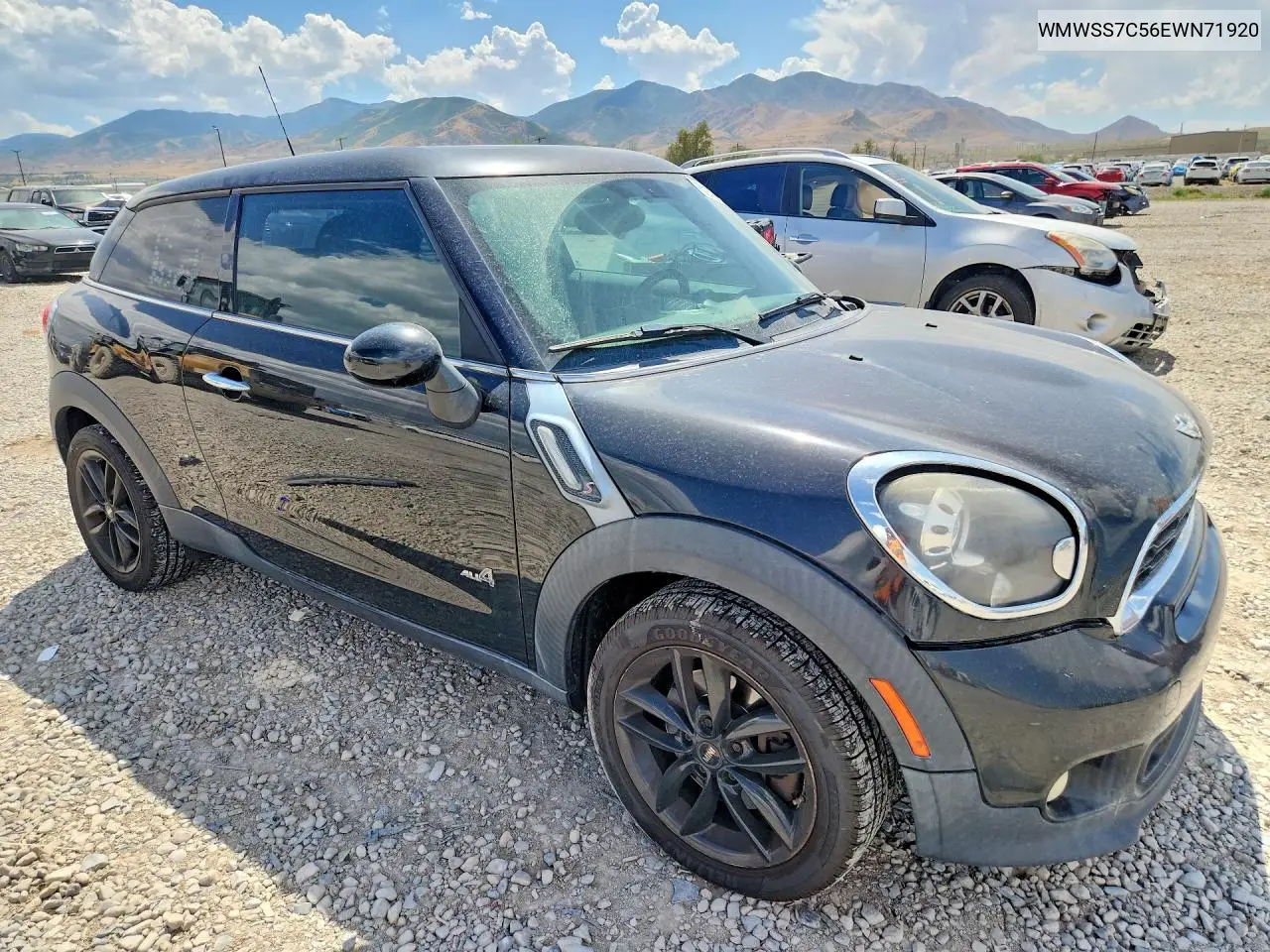 2014 Mini Cooper S Paceman VIN: WMWSS7C56EWN71920 Lot: 60591716