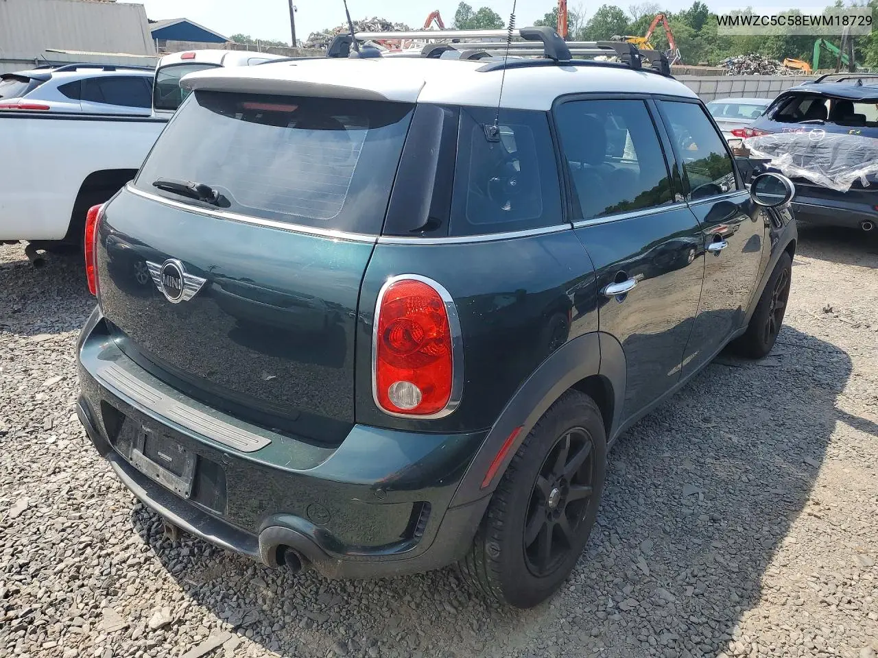 2014 Mini Cooper S Countryman VIN: WMWZC5C58EWM18729 Lot: 61037726