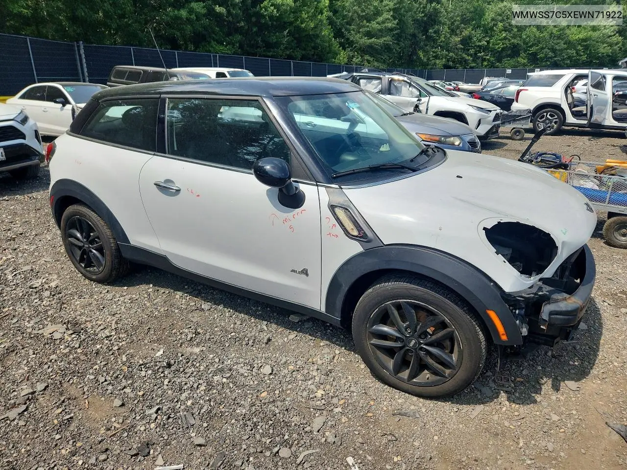 2014 Mini Cooper S Paceman VIN: WMWSS7C5XEWN71922 Lot: 61437356
