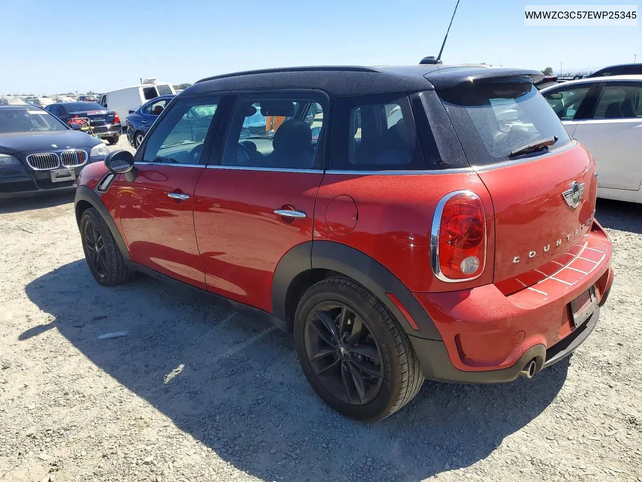 2014 Mini Cooper S Countryman VIN: WMWZC3C57EWP25345 Lot: 61440386