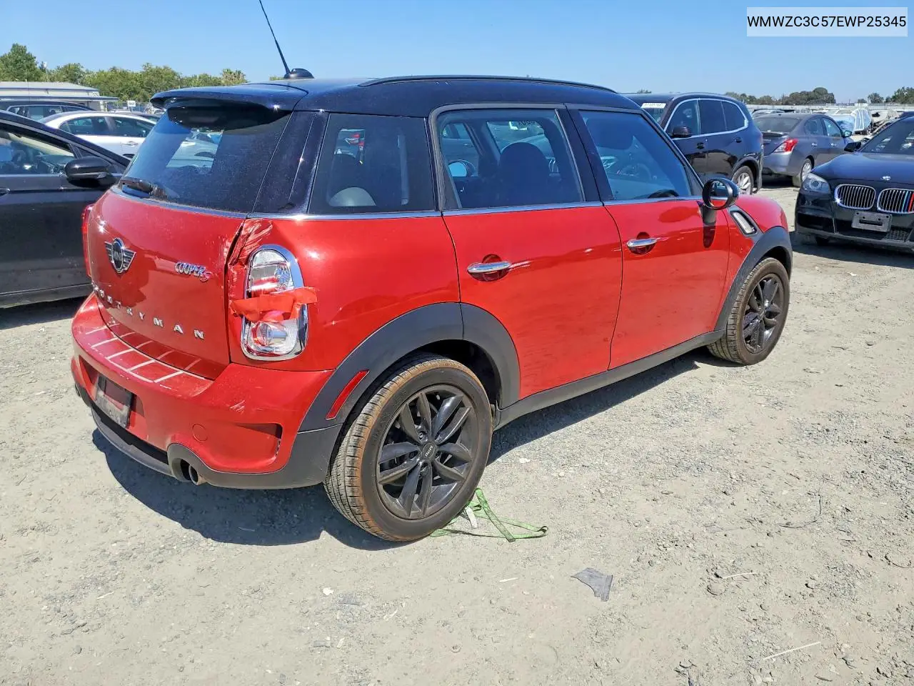 2014 Mini Cooper S Countryman VIN: WMWZC3C57EWP25345 Lot: 61440386
