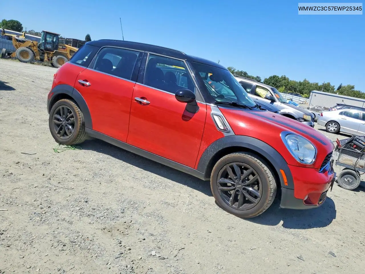 2014 Mini Cooper S Countryman VIN: WMWZC3C57EWP25345 Lot: 61440386