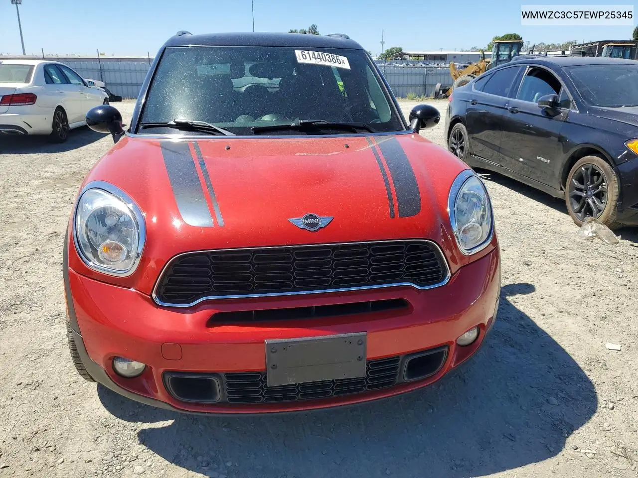 2014 Mini Cooper S Countryman VIN: WMWZC3C57EWP25345 Lot: 61440386
