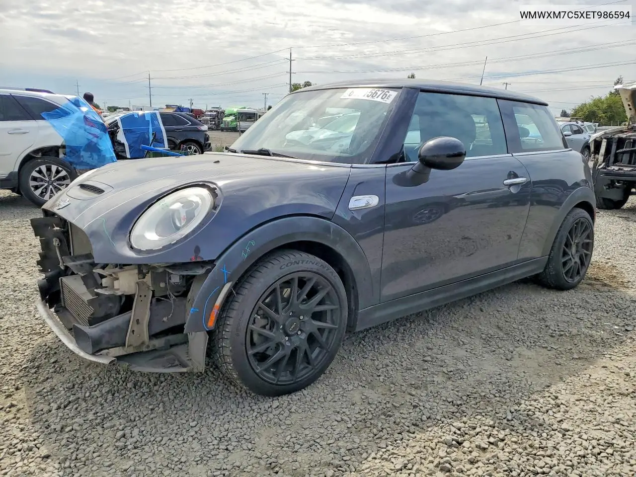 2014 Mini Cooper S VIN: WMWXM7C5XET986594 Lot: 61615676
