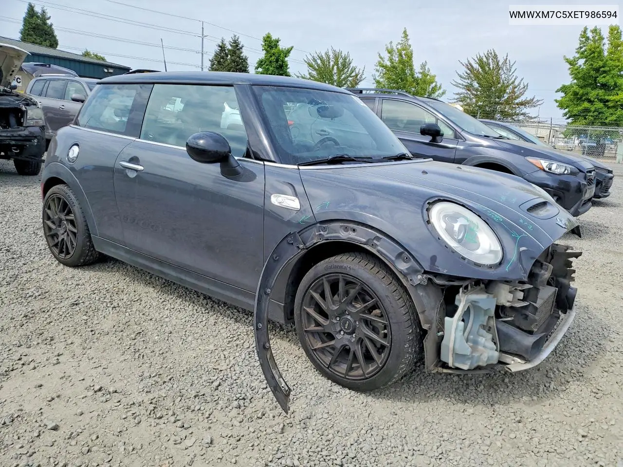 2014 Mini Cooper S VIN: WMWXM7C5XET986594 Lot: 61615676