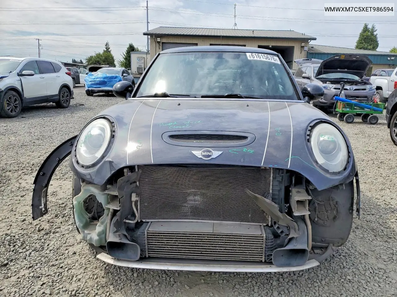 2014 Mini Cooper S VIN: WMWXM7C5XET986594 Lot: 61615676