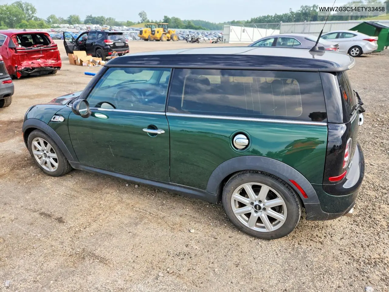 2014 Mini Cooper S Clubman VIN: WMWZG3C54ETY33458 Lot: 61920686