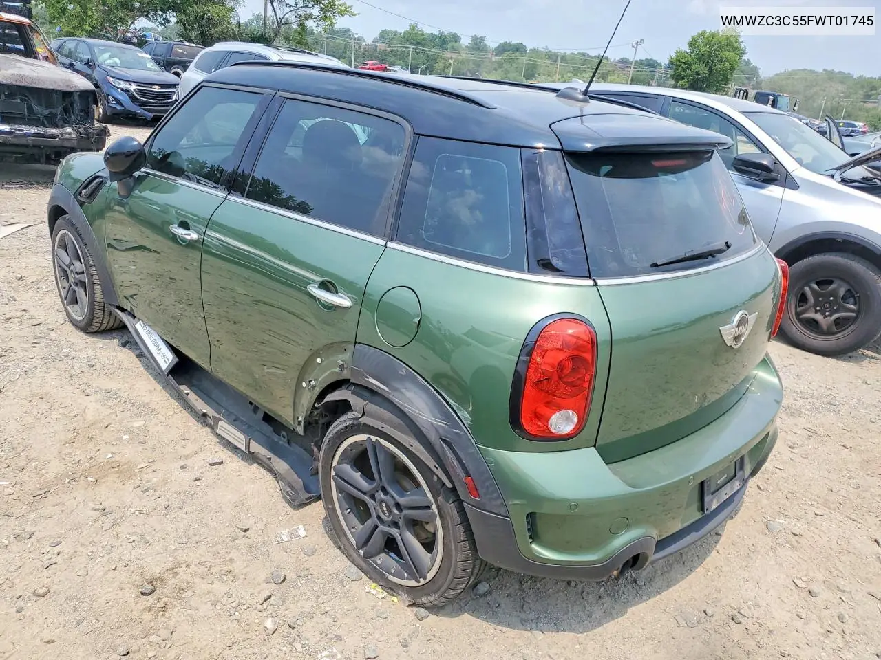 2015 Mini Cooper S Countryman VIN: WMWZC3C55FWT01745 Lot: 55052436