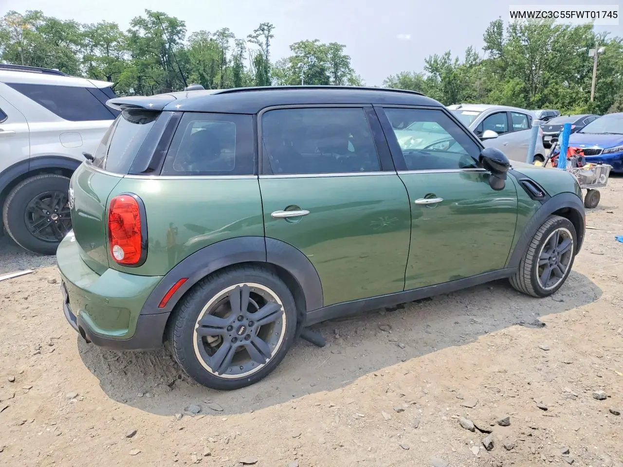 2015 Mini Cooper S Countryman VIN: WMWZC3C55FWT01745 Lot: 55052436