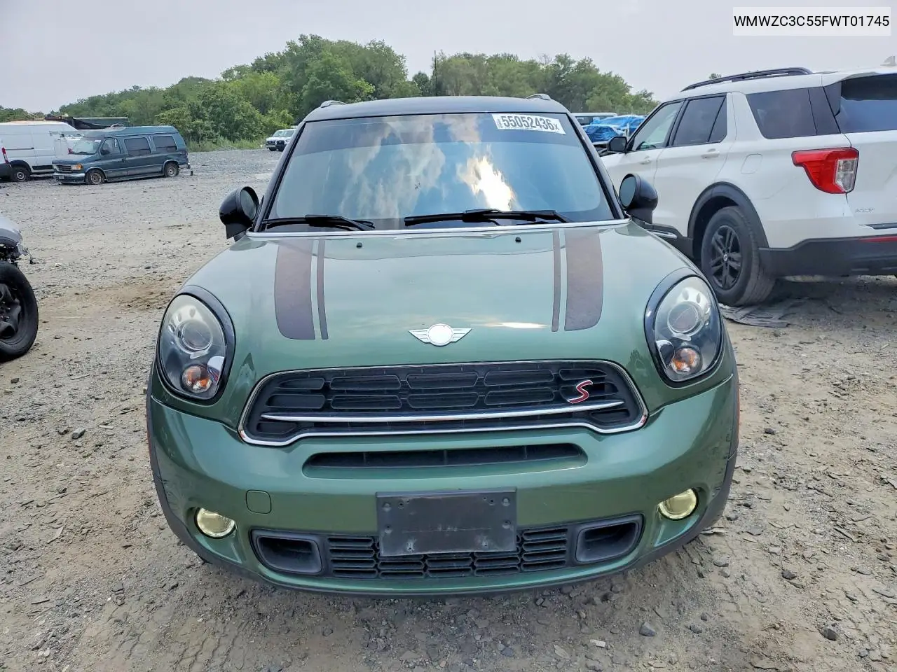 2015 Mini Cooper S Countryman VIN: WMWZC3C55FWT01745 Lot: 55052436