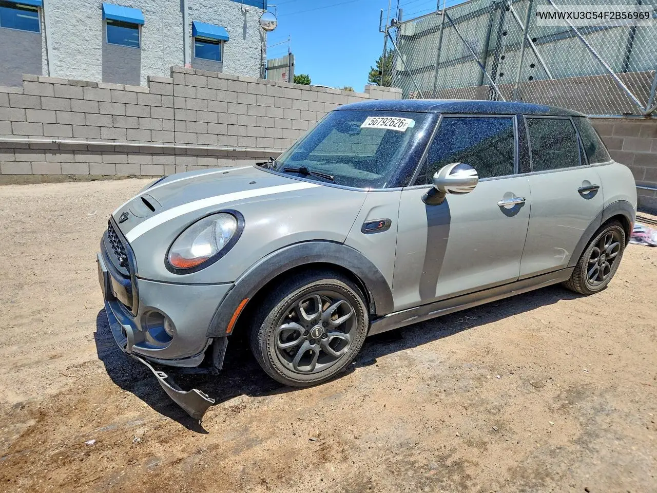 2015 Mini Cooper S VIN: WMWXU3C54F2B56969 Lot: 56792626