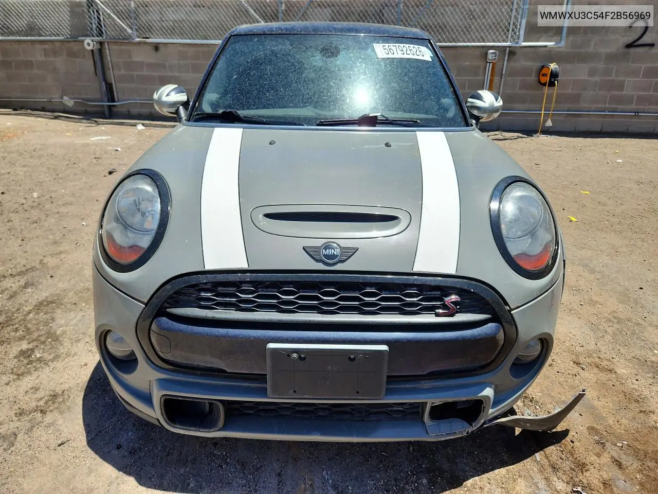 2015 Mini Cooper S VIN: WMWXU3C54F2B56969 Lot: 56792626