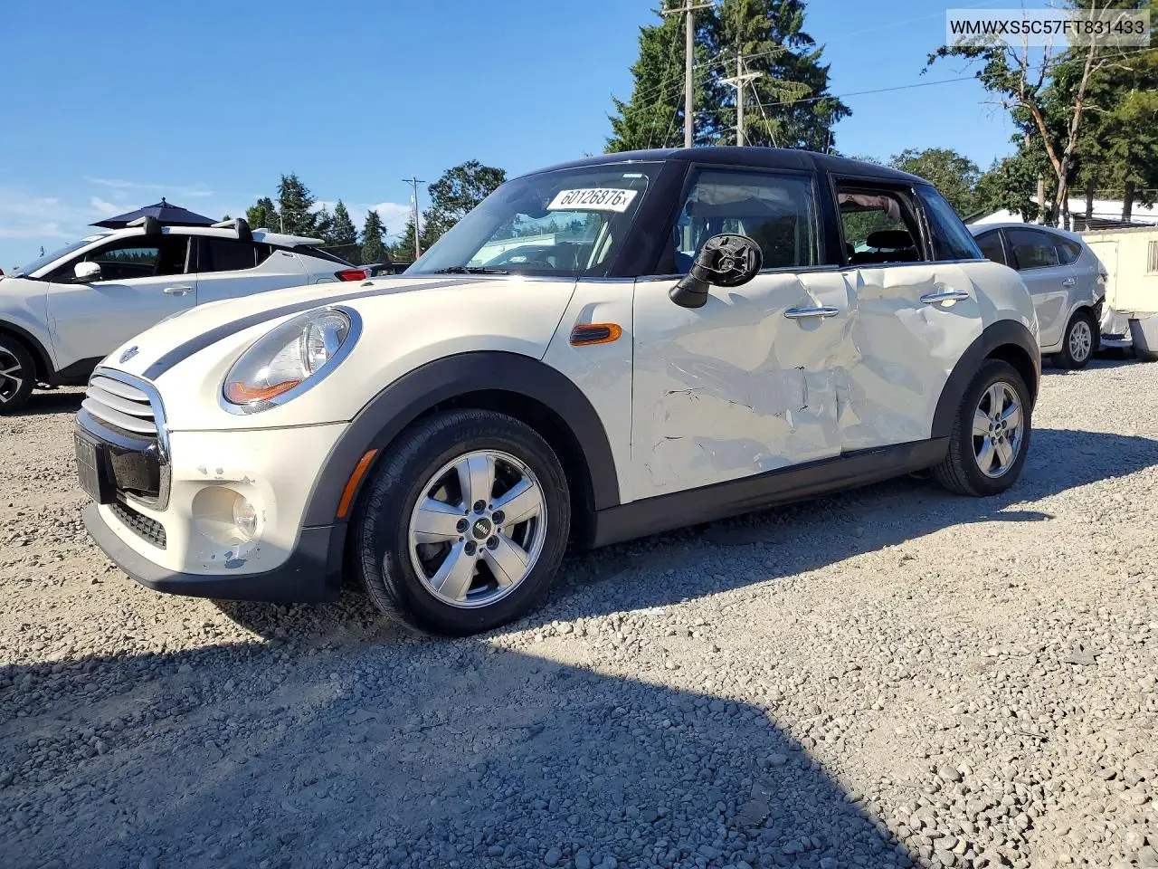 2015 Mini Cooper VIN: WMWXS5C57FT831433 Lot: 60126876