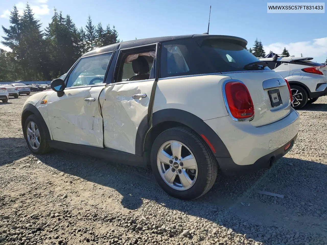 2015 Mini Cooper VIN: WMWXS5C57FT831433 Lot: 60126876