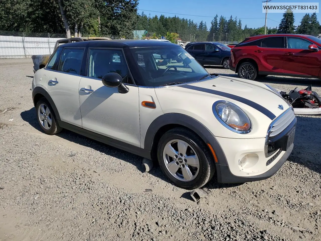 2015 Mini Cooper VIN: WMWXS5C57FT831433 Lot: 60126876