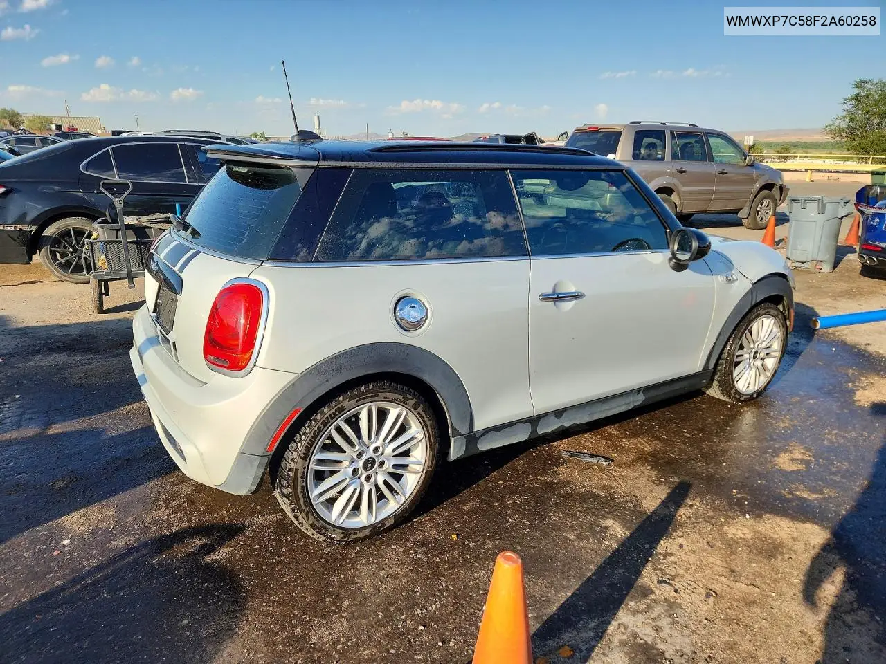2015 Mini Cooper S VIN: WMWXP7C58F2A60258 Lot: 60518736