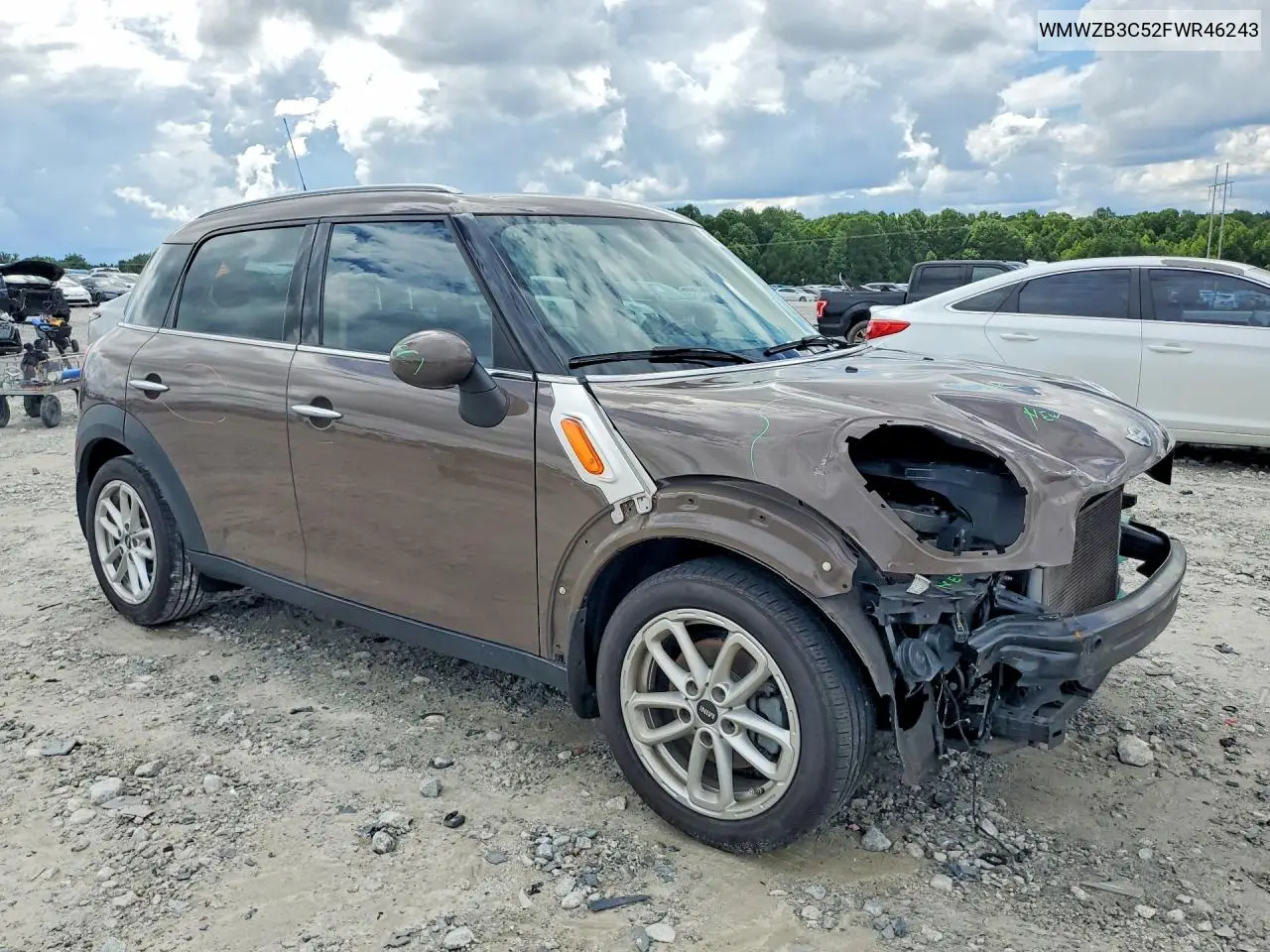 2015 Mini Cooper Countryman VIN: WMWZB3C52FWR46243 Lot: 60757476