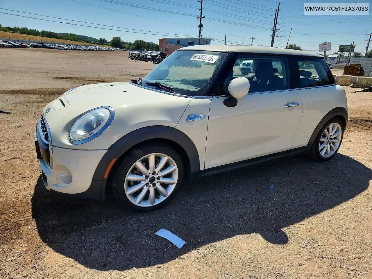 2015 Mini Cooper S VIN: WMWXP7C51F2A37033 Lot: 60832036