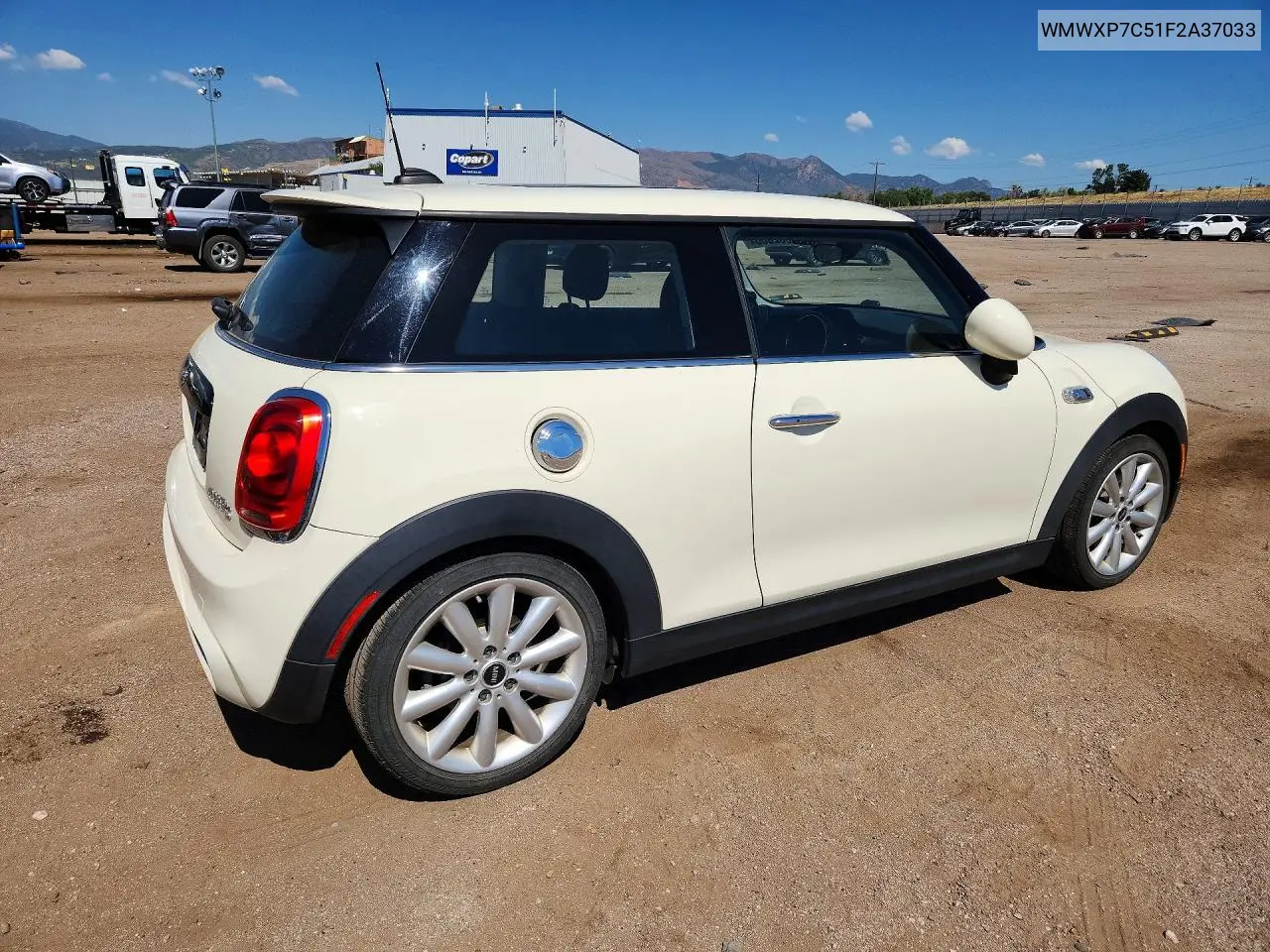 2015 Mini Cooper S VIN: WMWXP7C51F2A37033 Lot: 60832036