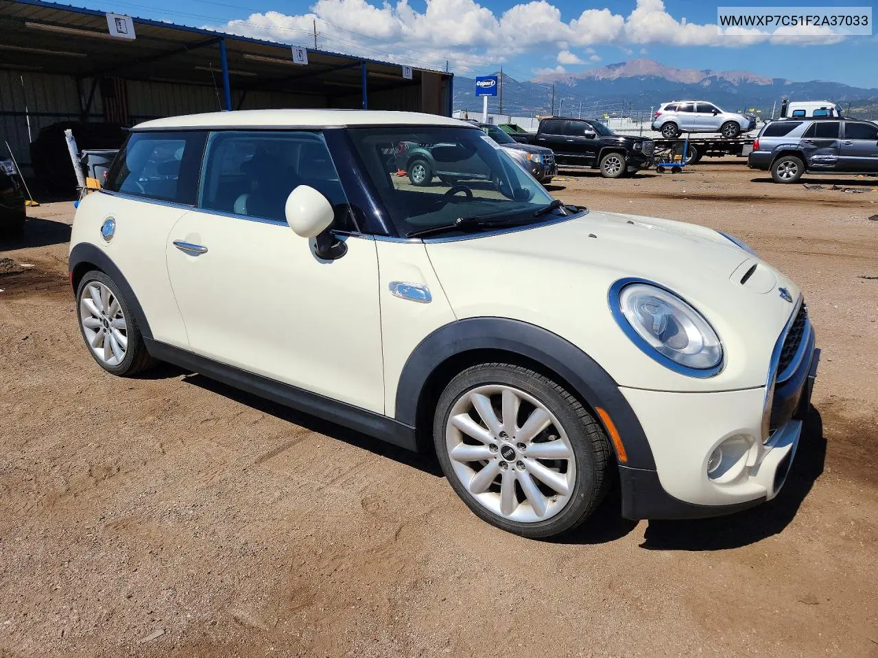 2015 Mini Cooper S VIN: WMWXP7C51F2A37033 Lot: 60832036