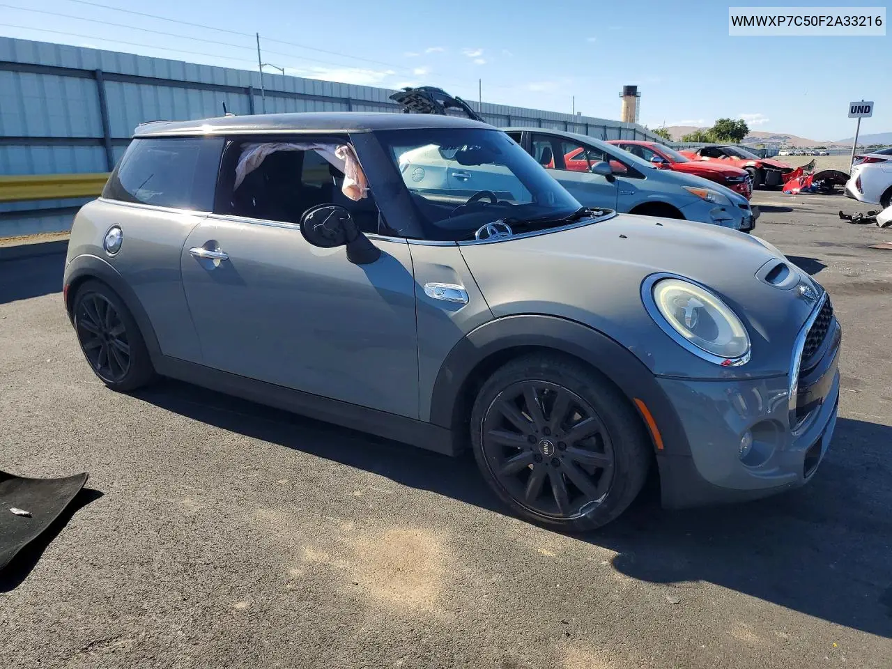 2015 Mini Cooper S VIN: WMWXP7C50F2A33216 Lot: 60878656