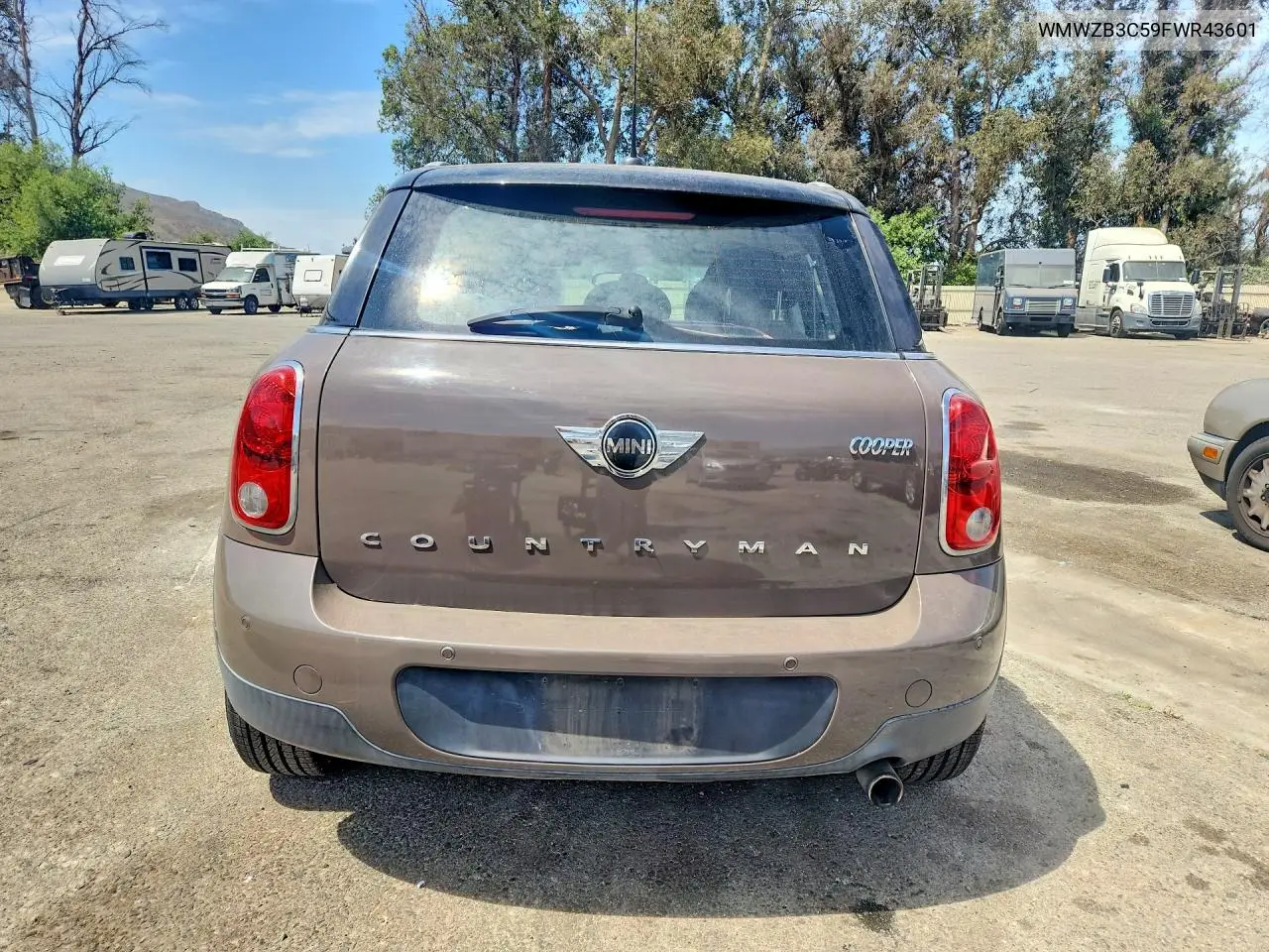 2015 Mini Cooper Countryman VIN: WMWZB3C59FWR43601 Lot: 61007866