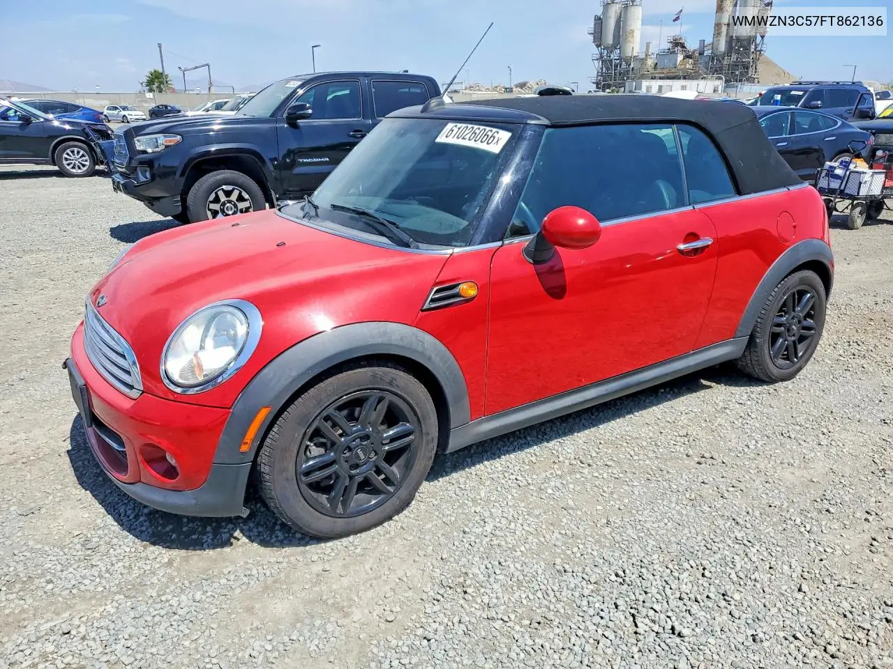 2015 Mini Cooper VIN: WMWZN3C57FT862136 Lot: 61026066