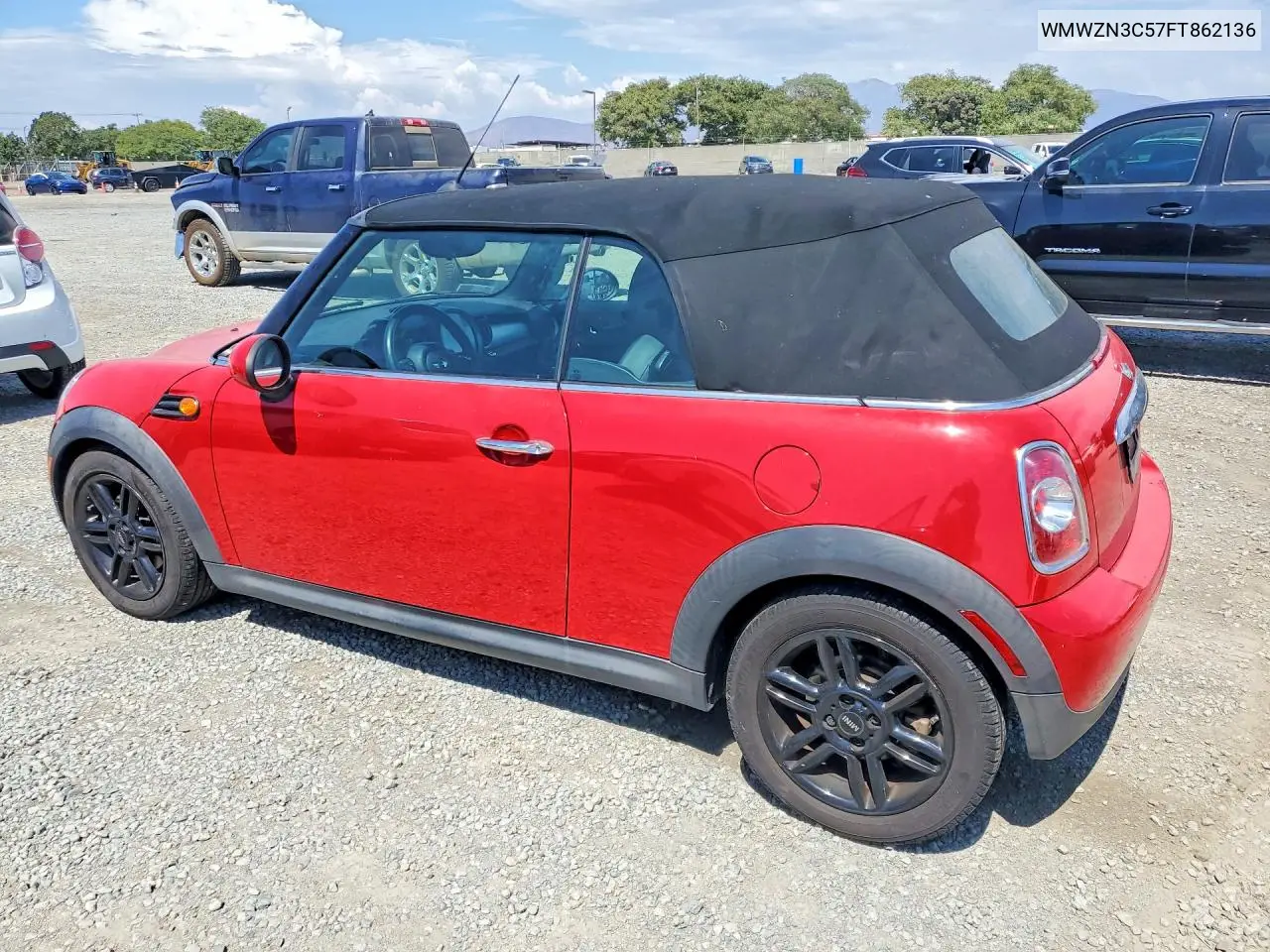2015 Mini Cooper VIN: WMWZN3C57FT862136 Lot: 61026066