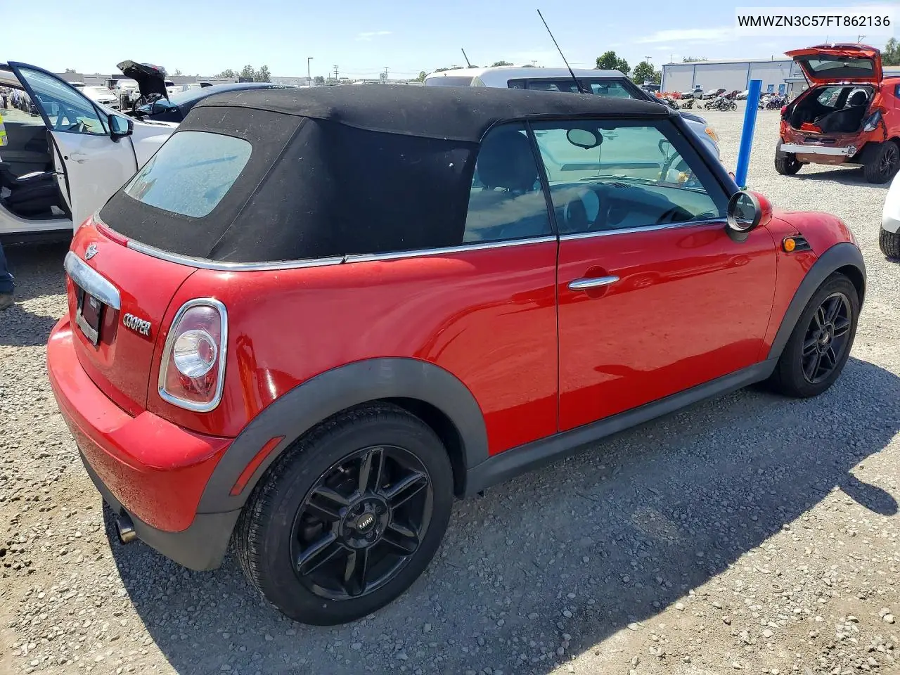 2015 Mini Cooper VIN: WMWZN3C57FT862136 Lot: 61026066
