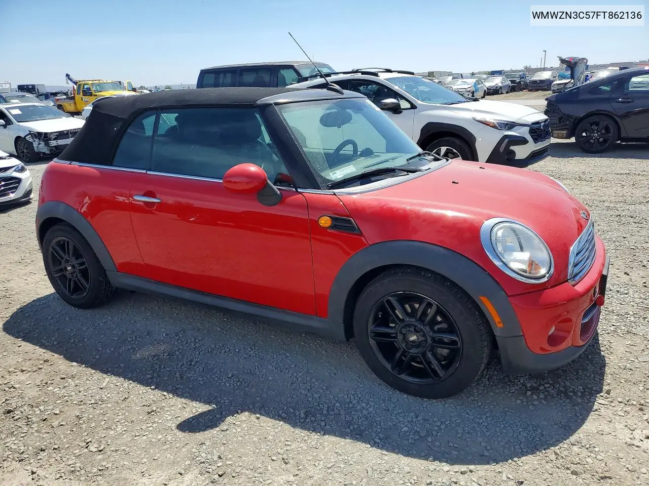 2015 Mini Cooper VIN: WMWZN3C57FT862136 Lot: 61026066