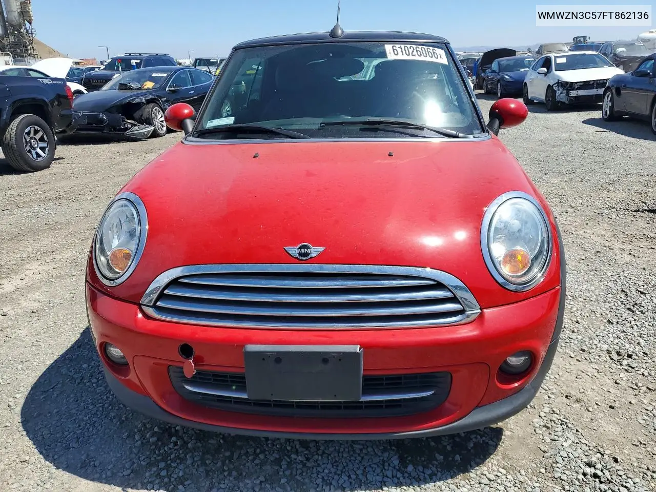 2015 Mini Cooper VIN: WMWZN3C57FT862136 Lot: 61026066