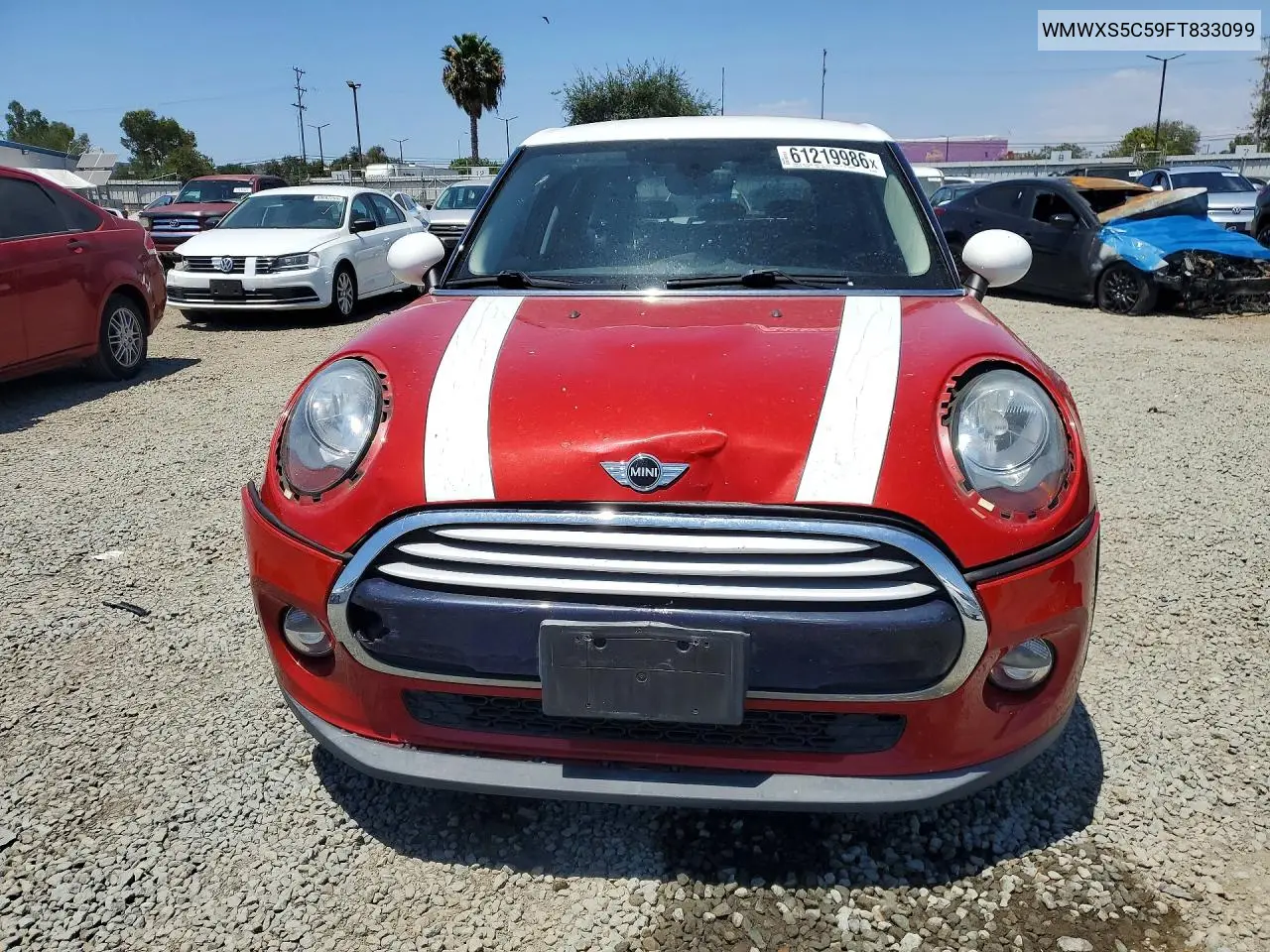 2015 Mini Cooper VIN: WMWXS5C59FT833099 Lot: 61219986