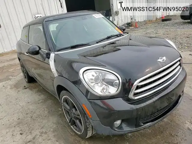 2015 Mini Cooper Paceman VIN: WMWSS1C54FWN95020 Lot: 61350626