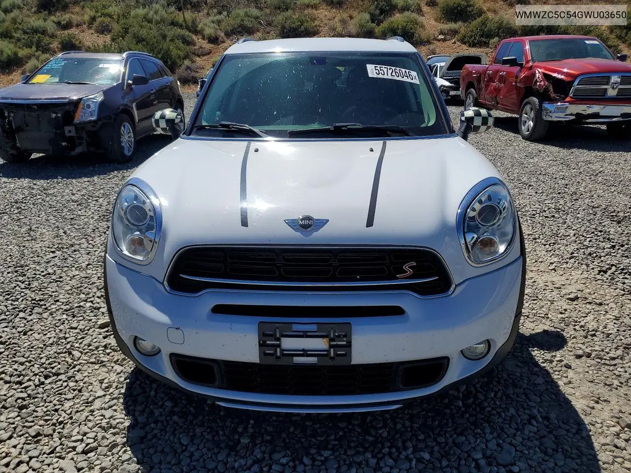 2016 Mini Cooper S Countryman VIN: WMWZC5C54GWU03650 Lot: 55726046