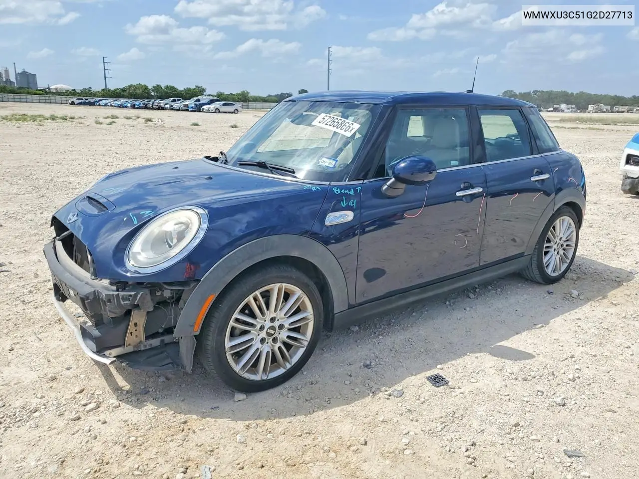 2016 Mini Cooper S VIN: WMWXU3C51G2D27713 Lot: 57265866