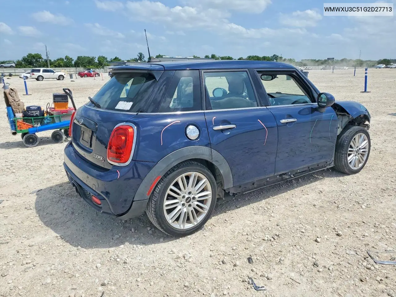 2016 Mini Cooper S VIN: WMWXU3C51G2D27713 Lot: 57265866
