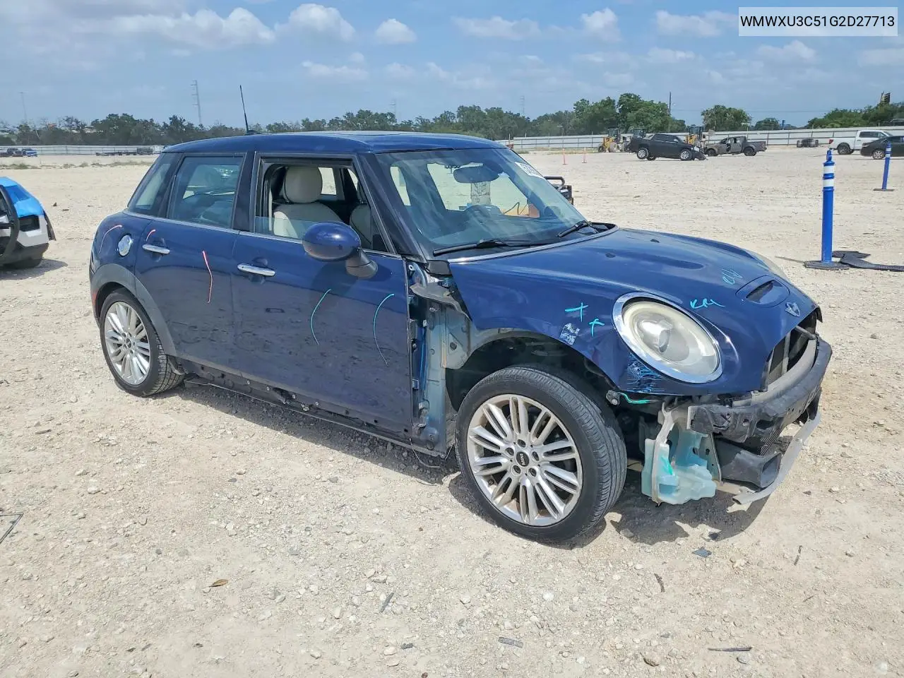 2016 Mini Cooper S VIN: WMWXU3C51G2D27713 Lot: 57265866
